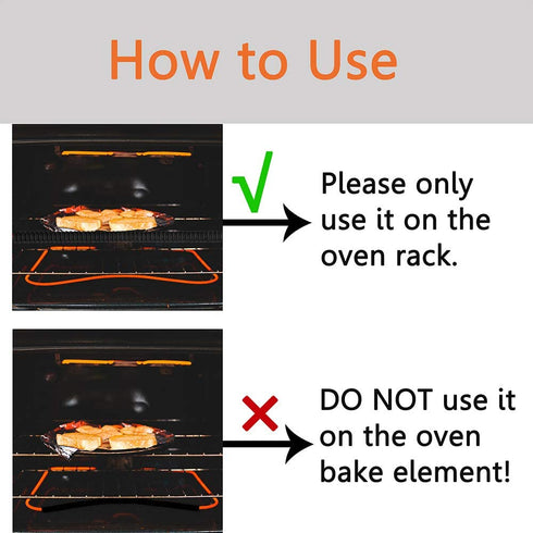 Oven Rack Shields - 4 Pack Heat Resistant Silicone Oven Rack Cover 14 inches Long Oven Rack Edge Protector, Protect Against Burns and Scars (Black)