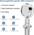 Handheld Shower Head Turbocharged Unique Propeller Design with Filter and Pause Switch Adjustable Flow, 360 Degrees Rotating(Blue)