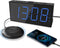 Super Loud Alarm Clock with Bed Shaker, Vibrating Alarm Clock for Heavy Sleepers Hearing Impaired Deaf Teens, Dual Alarm Clock with 7.5’’ Large Display, USB Charger, Dimmer, Snooze & Battery Backup