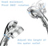 Polma Shower Head with Handheld, High Pressure Shower Head with ON/Off switch 3 Modes detachable Handheld Showerhead with Hose, Angle-Adjustable Water Saving RV Shower Head (Chrome)