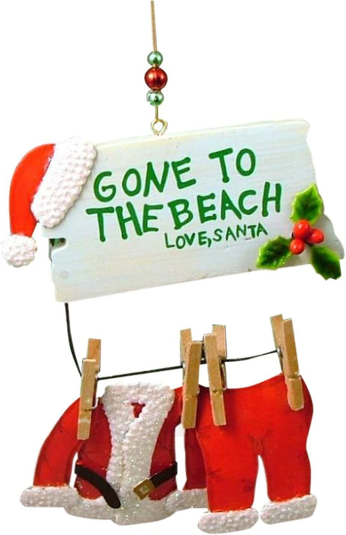 Cape Shore Santa Gone to The Beach Christmas Ornament (Regular)