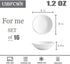 16 Pack Dipping Bowls Set 1 oz Dipping Sauce Dishes & Bowls, Round Soy Sauce Dipping Bowls Porcelain Small Server Dishes for Tomato Sauce, Soy, Vinegar, BBQ - White