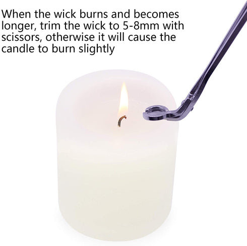 Amusaer 6 Pack 3x3 Inch Unscented Pillar Candles, Dripless and Smokeless Candle Set, Long and Slow Burning Candle, Perfect for Home Decoration, Wedding, Party