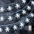 Led Christmas Lights Snowflake String Lights 100Led 49Ft Plug in 8 Modes Extendable Fairy String Lights for Indoor Outdoor Holiday Party,Wedding, Xmas Tree, New Year, Christmas Decorations(Cool White)