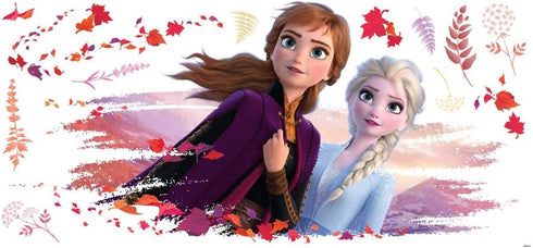 RoomMates RMK4076GM Disney Frozen 2 Elsa and Anna Giant Peel and Stick Wall Decals