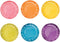 French Bull Assorted Plates-6 Piece Set-Melamine Dinnerware, Serving, Party, Platter, Dish, 6" Fringe Appetizer