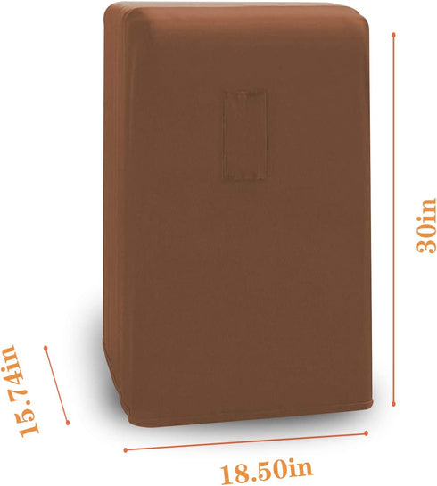 Perfitel Universal Portable Air Conditioner Cover Dust Proof Sunshade Fabric Covers with Telescopic Rope AC Cover Protector Defender - Full Winter AC Cover Indoor Protection (Brown)