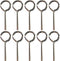 1/8” Standard Hex Dogging Key with Full Loop, Allen Wrench Door Key for Push Bar Panic Exit Devices, Solid Metal - 10 Packs
