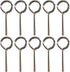 1/8” Standard Hex Dogging Key with Full Loop, Allen Wrench Door Key for Push Bar Panic Exit Devices, Solid Metal - 10 Packs
