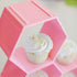 Kwirkworks Cupcake Stand -Unique Design Honeycomb Cupcake Holder |Create Several Styles with Different Combinations of Hexagon Shelf (Pink)