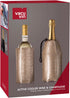 Vacu Vin Rapid Ice Wine and Champagne Cooler Set - Platinum