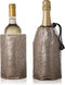 Vacu Vin Rapid Ice Wine and Champagne Cooler Set - Platinum