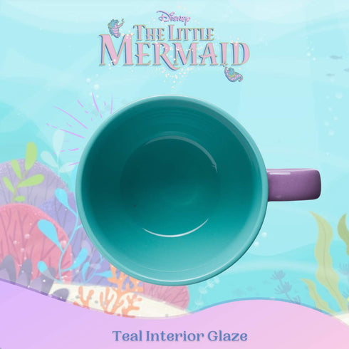 Silver Buffalo Disney Little Mermaid Ariel Moonlight Ceramic Soup Mug, 24 Ounces
