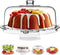 HBlife Acrylic Cake Stand with Dome Cover Multifunctional Serving Cookie Platter Punch Bowl and Cake Plate for Dessert Table Display for Parties (6 Uses)