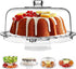 HBlife Acrylic Cake Stand with Dome Cover Multifunctional Serving Cookie Platter Punch Bowl and Cake Plate for Dessert Table Display for Parties (6 Uses)