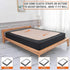 Twin Six Premium Bed Box Spring Cover, Twin/Twin XL Size, Update Bed Skirt, Mattress Protector Encasement, Black