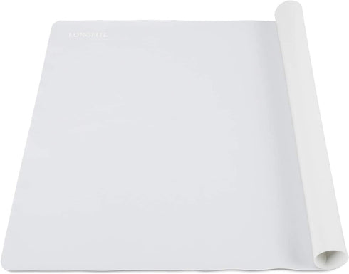 Silicone Baking Mat 24''x20'' Extra Large for Dough Rolling Pastry Fondant Mat Nonstick and Nonskid Heat Resistent, Countertop Protector, Dining Table Mat and Placemat (Extra Large Size, Gray)