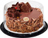 8" Plastic Disposable Cake Containers Carriers with Dome Lids and Cake Boards | 10 Round Cake Carriers for Transport | Clear Bundt Cake Boxes/Cover