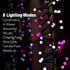 Quntis Christmas Firecracker Fairy String Lights, 13FT 400 LEDs Outdoor Indoor Valentines Cluster Twinkle Lights - Linkable Xmas Decor Lights 8 Modes for Wedding Party Window Yard Tree, Pink White