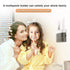 QQJ Wall-Mounted Toothbrush Holder-Electric Toothbrush Holder with Two Toothpaste squeezers and Toothbrush Storage Box. Automatic Toothpaste Dispenser with dust Cover, Suitable for Bathroom (White)