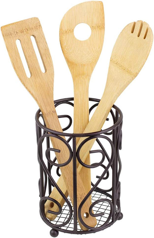 Home Basics Scroll Collection Cutlery Holder