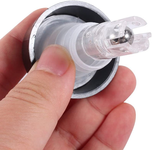 Measured Pourer, 3 Pack Automatic Measured Bottle Pourer, Spout Bottle Pourer with Tail and Collar, Wine Cocktail Pour, 1 oz/ 30 ml, White
