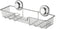 SANNO Strong Suction Cup Shower Caddy Bath Shelf Storage Combo Organizer, No Damage Suction Cup,Rustproof Wire Basket for Kitchen & Bathroom Accessories - Rustproof Stainless Steel