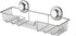 SANNO Strong Suction Cup Shower Caddy Bath Shelf Storage Combo Organizer, No Damage Suction Cup,Rustproof Wire Basket for Kitchen & Bathroom Accessories - Rustproof Stainless Steel