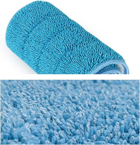 YOQXHY 8 Pack Microfiber Spray Mop Replacement Pads Wet Dry Floor Mops Refills Reusable 16.5x5.5 Inch for Home & Commercial,(Blue)