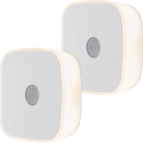 Lights By Night LED Motion Sensor Night Light, Plug-in, 25 ft. Motion Detection Range, Compact, UL-Certified, Energy Efficient, Ideal for Kids, Bedroom, Bathroom, Kitchen, Hallway, 58803, 2 Pack