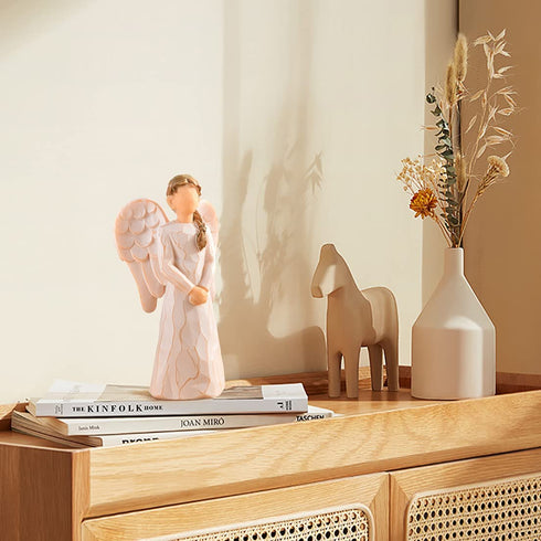 SWEETCOLD Guardian Angel Figurines, Angel of Prayer, Sympathy Gift, Encouragement Gifts for Women, Memorial Collectible Figurines, Home Decor Gift to Show Love, Friendship, Gratitude