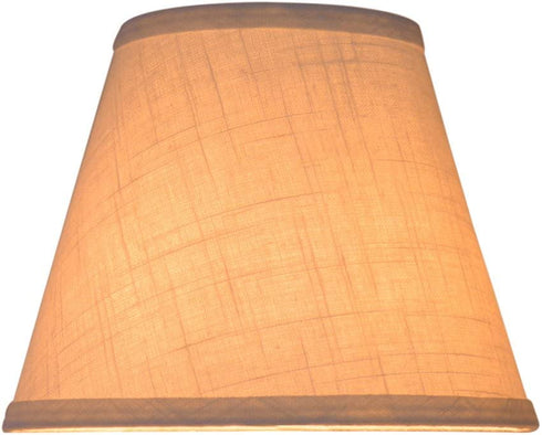TOOTOO STAR Barrel White Small Lamp Shade for Table Lamps Replacement, 5x9x7 Inch,Fabric Cloth, Spider Model (white)
