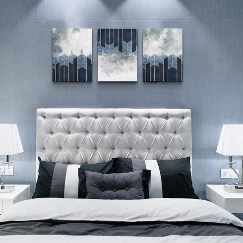 Family Wall Decor Living Room Modern Wall Decorations For Bedroom Canvas Wall Art For Office Black And White Abstract Art Paintings Geometric Canvas Art Kitchen Hang Pictures Artwork Home Decoration