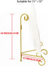 vesclair Plate Stand, 10 Inch Gold Iron Photo Holder Stand Easel Plate Display for Home Decoration, Picture Frame Holder Stand Book Display Stand