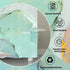 Teal Shower Curtain, Watercolor Teal Turquoise Abstract Shower Curtain Mint Green Marble Bath Curtain Turquoise Shower Curtain Ombre Teal Marble Shower Curtain Set with Hooks, 70*72 Inches