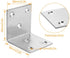 22 PCS Sliver Corner Brace, Stainless Steel 50MM X 50MM X 50MM Heavy Duty L Bracket for Furniture, Corner Steel Joint Right Angle Shelf Support Corner for Shelves, Furniture and Cabinet, Round End