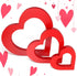 3 Pieces Heart Wooden Sign Heart Shape Wood Decor Love Table Decoration Rustic Mother's Day Tabletop Centerpiece for Shelf Nursery Decor Home Decor (Red,Heart Style)