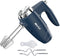 5-Speed 200W Electric Hand Mixer,with Eject Button,4 Stainless Steel Attachments(Beaters and Dough Hooks),for Whipping Cake, Cream,Dough,Cookies,Blue