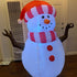 GOOSH 5 FT Height Christmas Inflatables Outdoor Snowman, Blow Up Yard Decoration Clearance with LED Lights Built-in for Holiday/Christmas/Party/Yard/Garden
