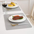 DOLOPL Placemats Grey Placemat Leather Table Mats Set of 6 Heat Resistant Easy to Clean Wipeable Waterproof Washable Modern Outdoor Placemats for Kitchen Dining Patio Table Spring Easter Decor €¦