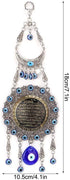 Blue Evil Eye, Turkish Blue Beads Amulet Delicate Blue Glass Ornament Home Protection Wall Hanging Decor Evil Eye Decor for Good Luck