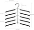 DOIOWN Blouse Tree Hangers Clothes Hangers Non Slip Space Saving Stainless Steel Shirt Hangers Sweater Hangers Coats Hangers Closet Organizer (2, Black)