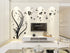 Wowelife 3D Wall Sticker Tree Wall Decal Home Decor Living Room Bedroom TV Background Black Tree Stickers(Black Left Tree, M)