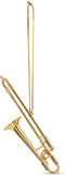Broadway Gifts Gold Trombone Christmas Tree Ornament Decoration 4 inches