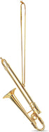 Broadway Gifts Gold Trombone Christmas Tree Ornament Decoration 4 inches