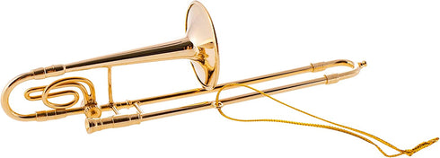Broadway Gifts Gold Trombone Christmas Tree Ornament Decoration 4 inches