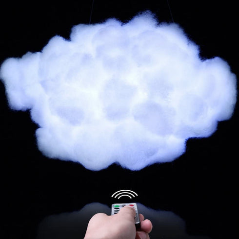 PROLOSO Handmade Cloud Light DIY Kit, Easy for Adults and Kids, Wireless Remote Control, Adjustable Brightness, 9 Modes, White Light, Cute Night Light in House and Coolest Choice on Facebook