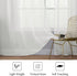 MIULEE 2 Panels Solid Color Sheer Window Curtains Elegant Window Voile Panels/Drapes/Treatment for Bedroom Living Room (54X108 Inches Ivory)