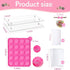 302 Pcs Christmas Cake Pop Maker Kit,Subesty Cake Pop Baking Mold with 1 Acrylic Lollipop Holder,1 Silicone Mold Set,100 Pcs Clear Bags,100 Pcs Treat Sticks,100 Pcs Gold bow Ties