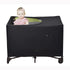 Crib Blackout Canopy, Tent for Indoor or Outdoor Portable Crib Canopy Cover for Portable Travel Cribs, Stretchy Breathable Crib Netting Sleep and Cover Shade(Black)